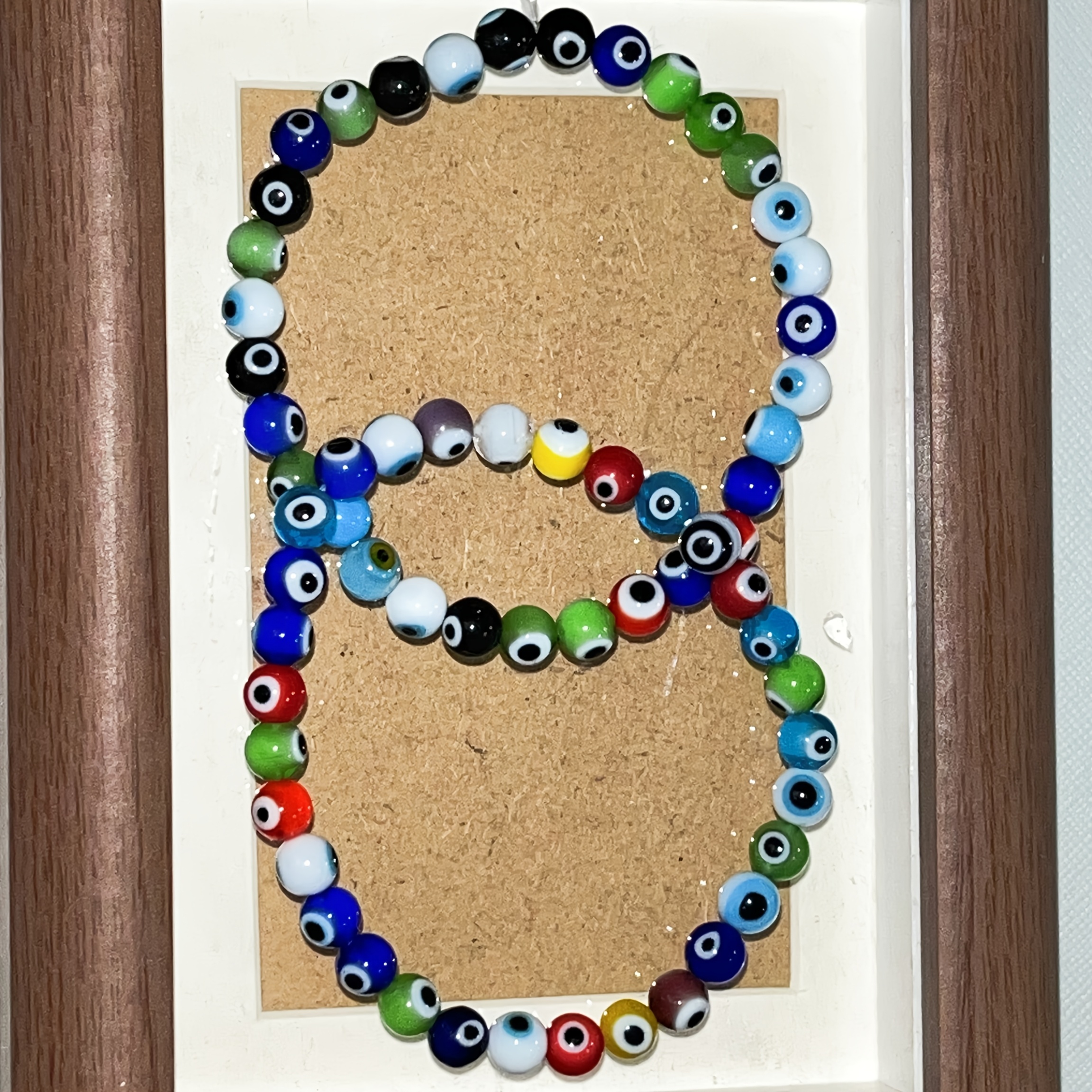 Bohemian Evil Eye Glass Bead Bracelet Colorful Protective Charm Jewelry